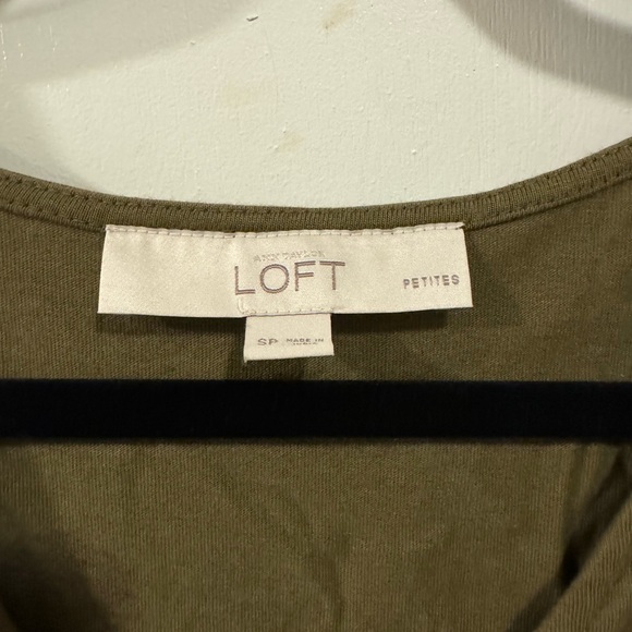 Women’s Sleeveless Olive Green Dress - Loft - Size Small Petite - Picture 3 of 5